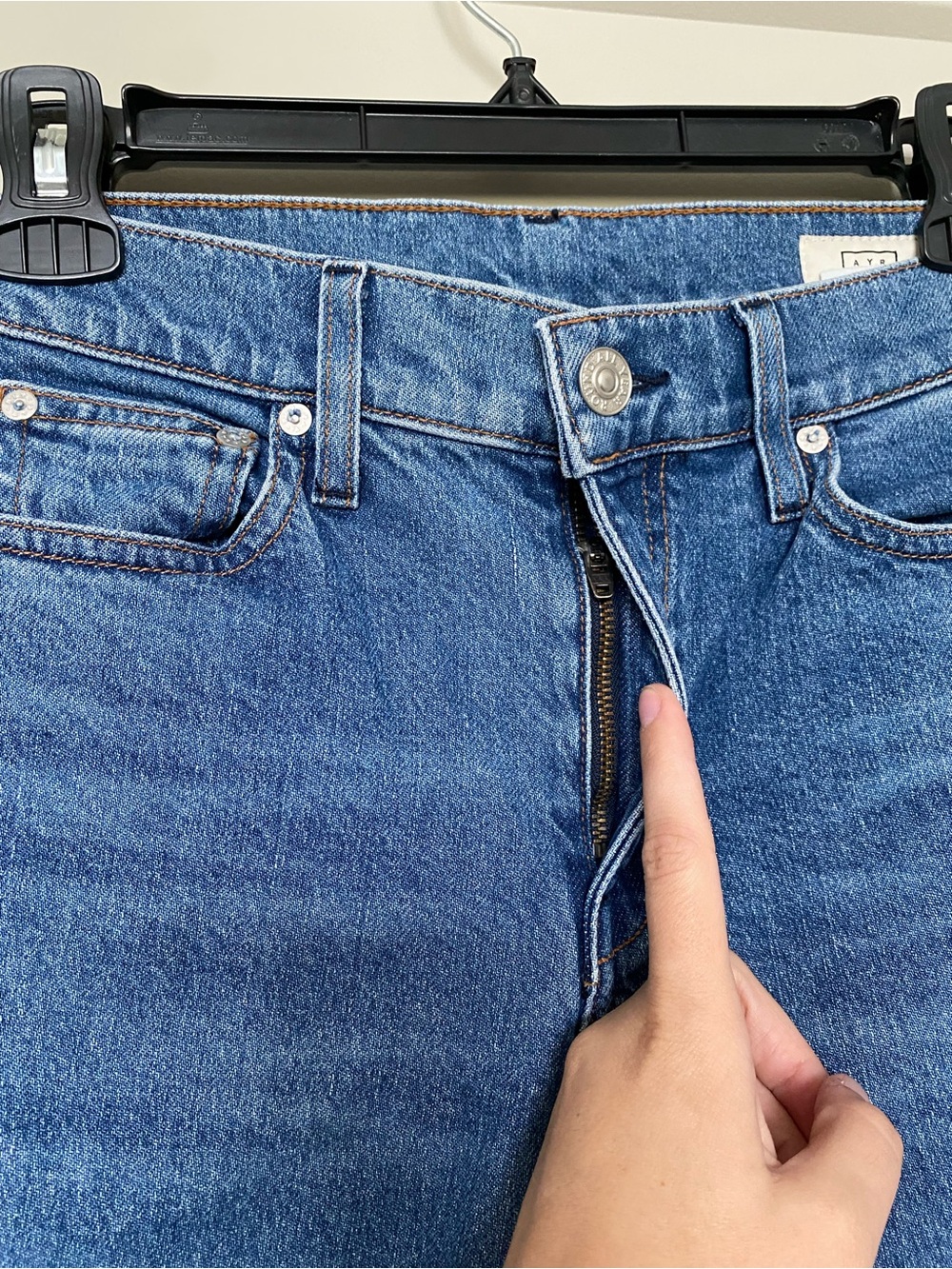AYR The Hangout High Rise Bootcut Jeans Medium Wash Blue Denim Size 27 - Picture 3 of 7